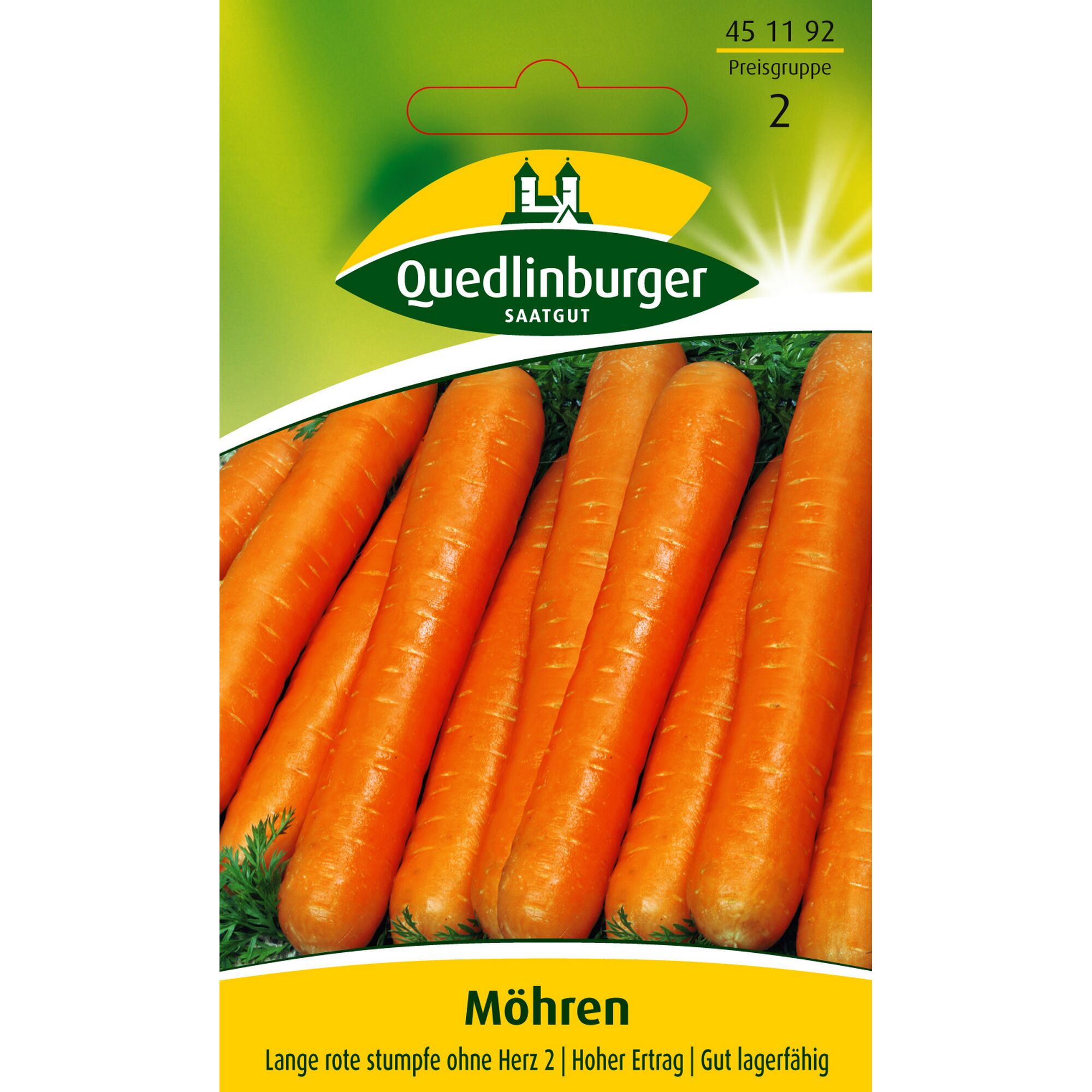 Möhren, Lange rote stumpfe ohne Herz 2