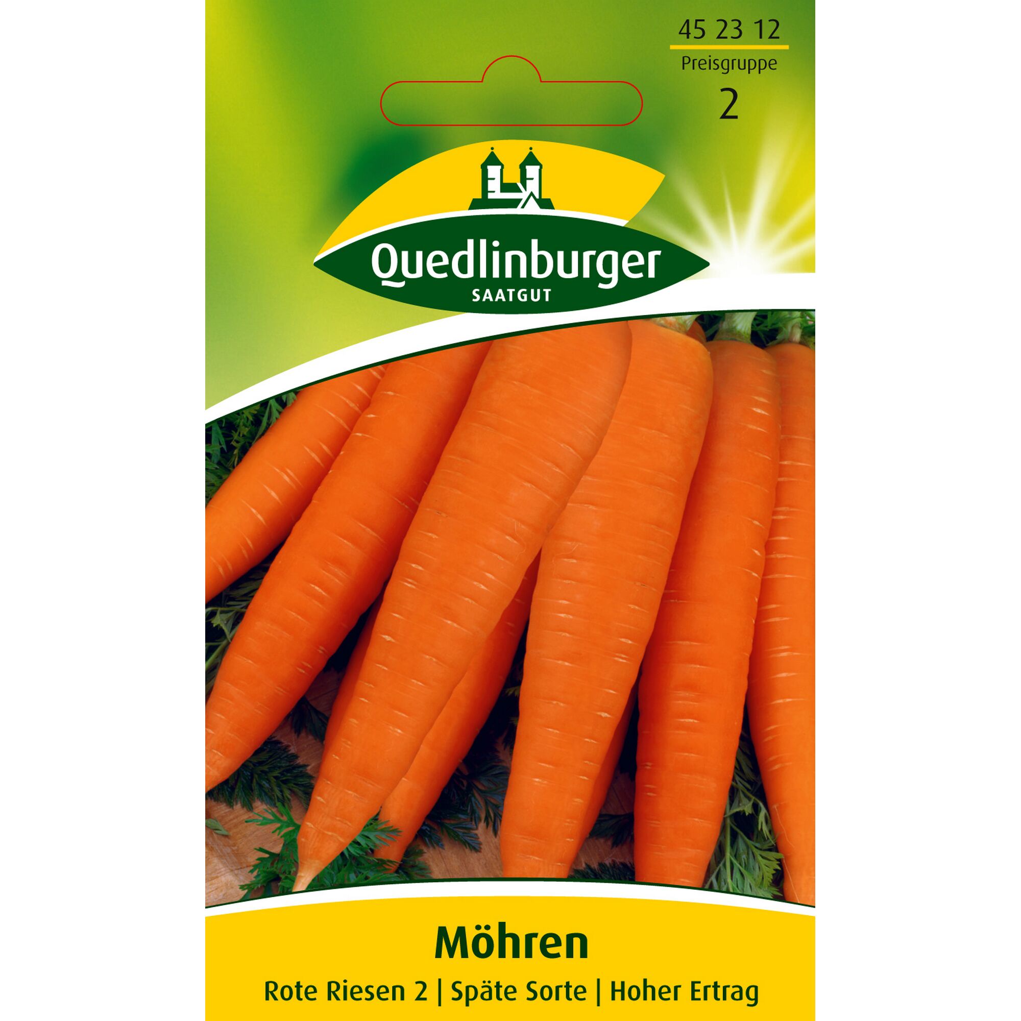 Samenpackung Möhren Rote Riesen 2 von Quedlinburger