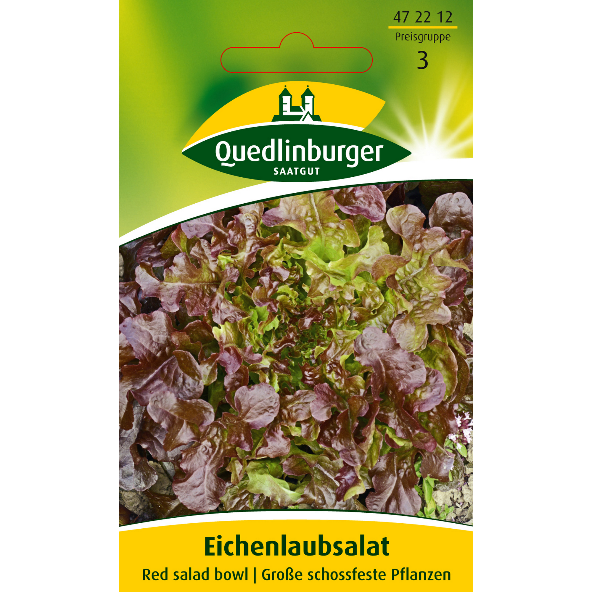 Image of Quedlinburger Eichenlaubsalat 'Red salad bowl'