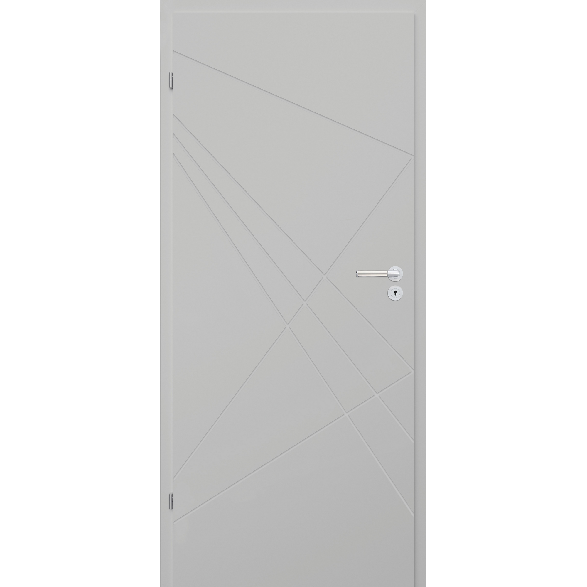 Innentür 'Modern M4' hellgrau 198,5 x 73,5 cm, Linksanschlag