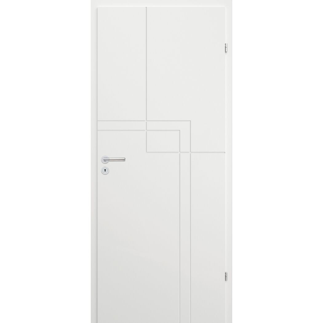 Innentür 'Modern M2 RS' weiß 198,5 x 73,5 cm, Rechtsanschlag