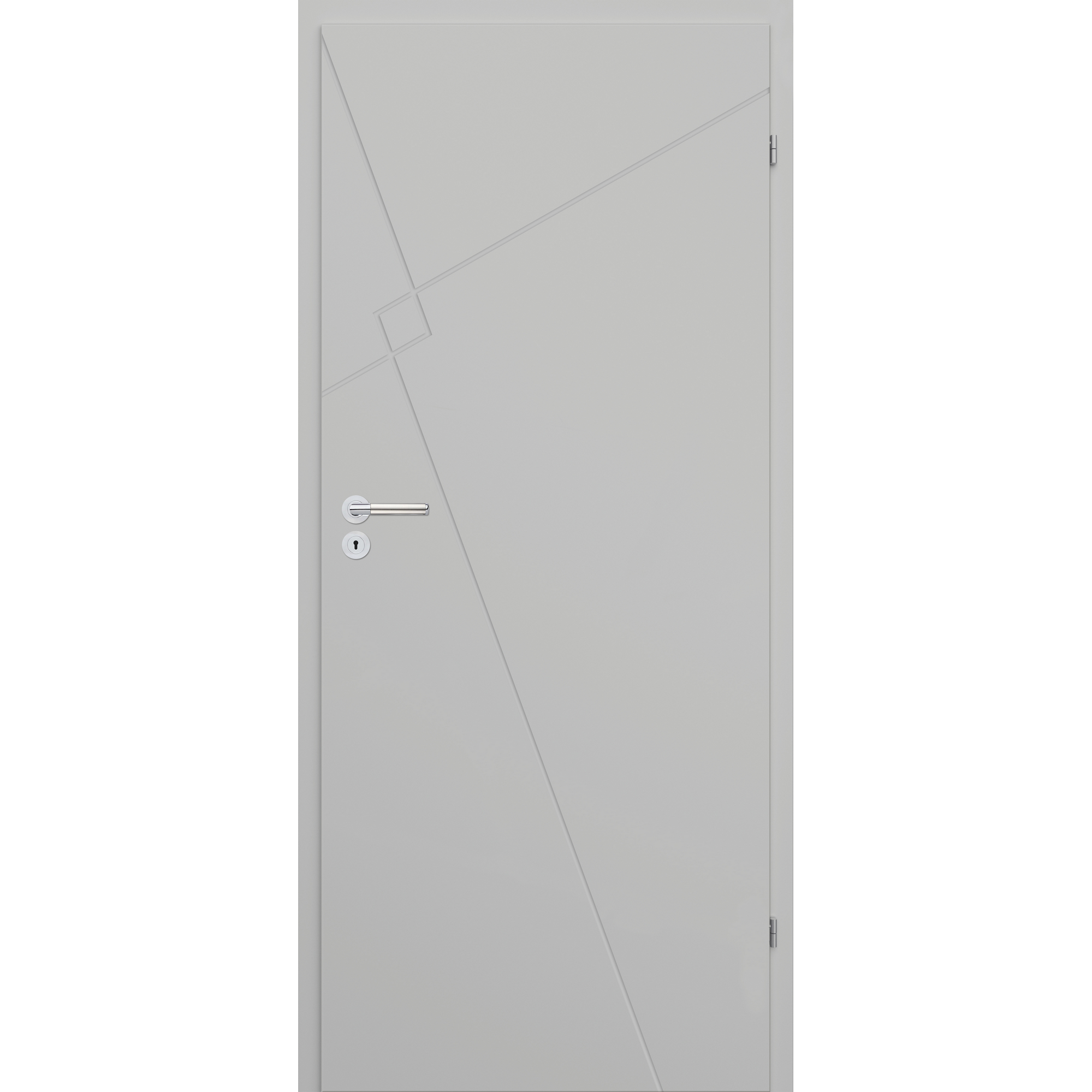 Innentür 'Modern M3 RS' hellgrau 198,5 x 61 cm, Rechtsanschlag