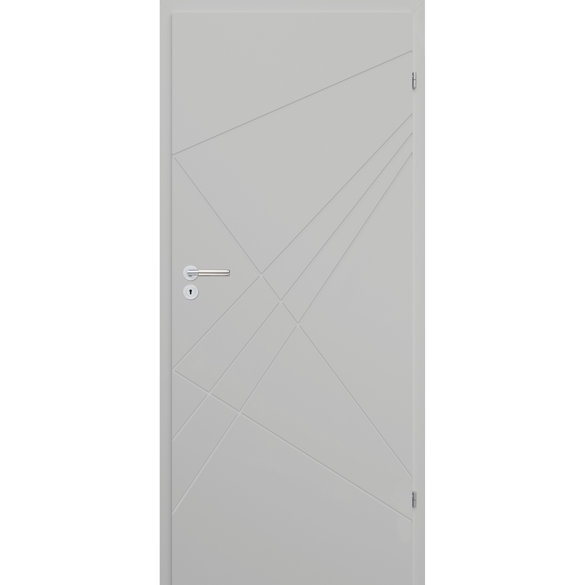 Innentür 'Modern M4 RS' hellgrau 198,5 x 86 cm, Rechtsanschlag