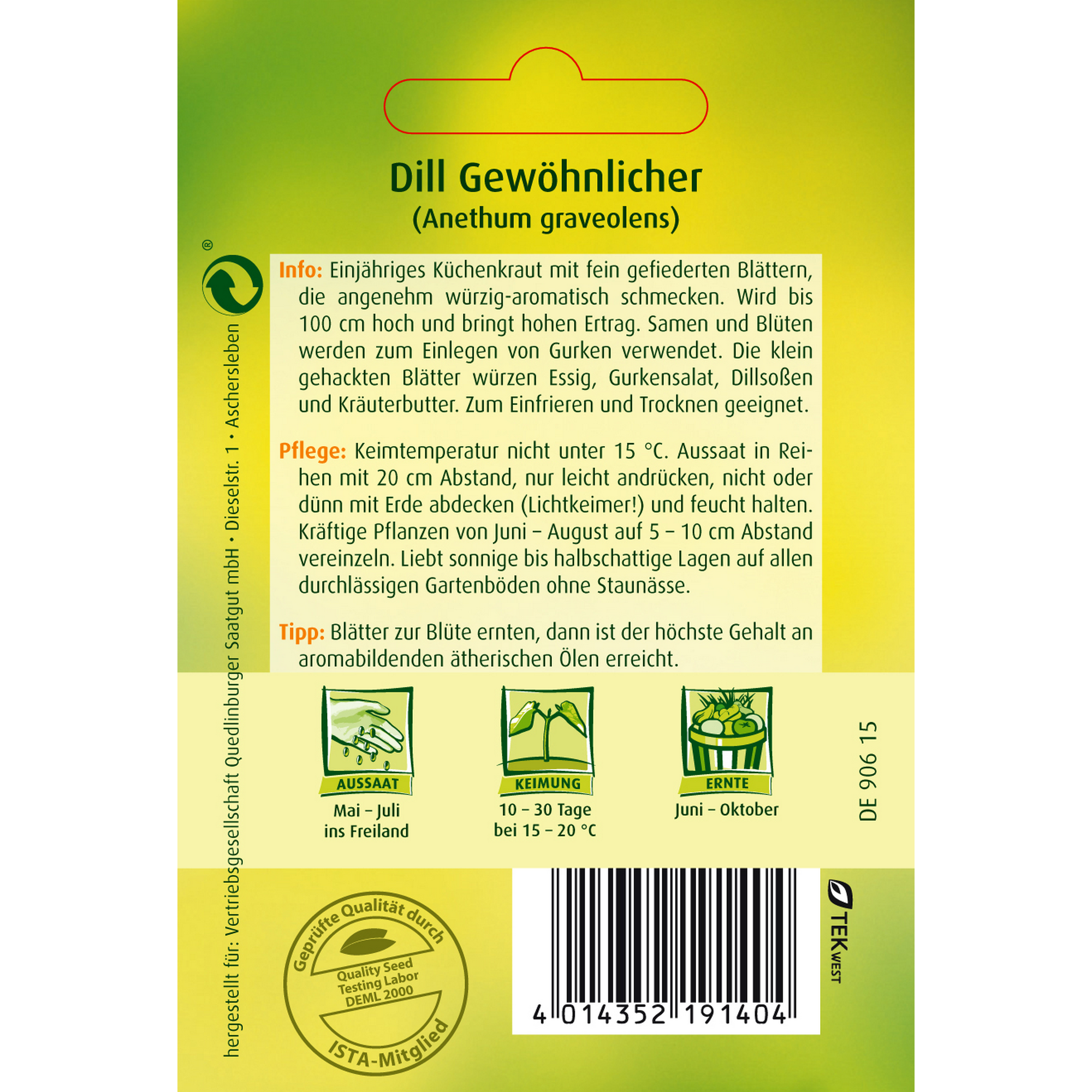 Gewöhnlicher Dill + product picture