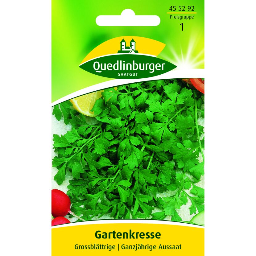Samenpackung Gartenkresse großblättrig