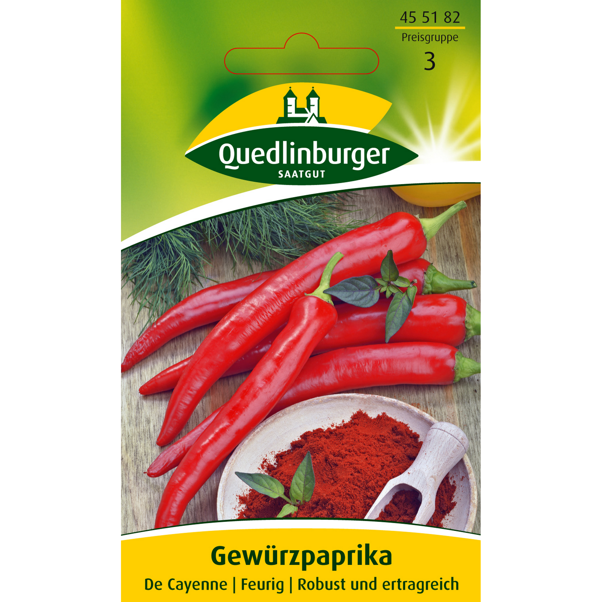 Gewuerzpaprika 'De Cayenne' + product picture