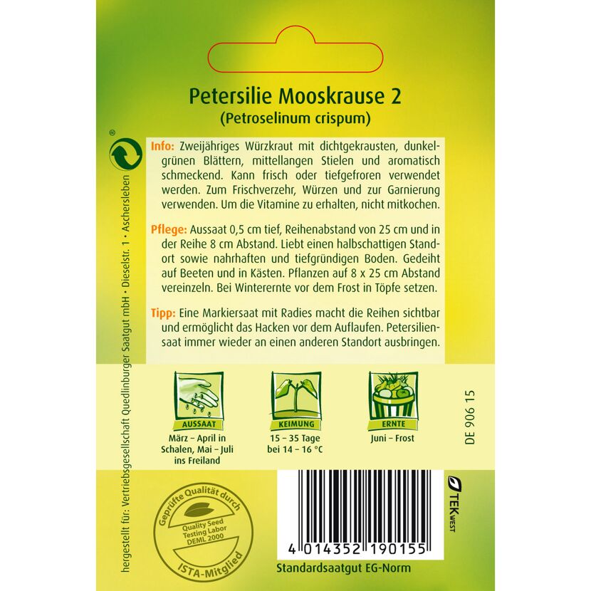 Petersilie Mooskrause 2