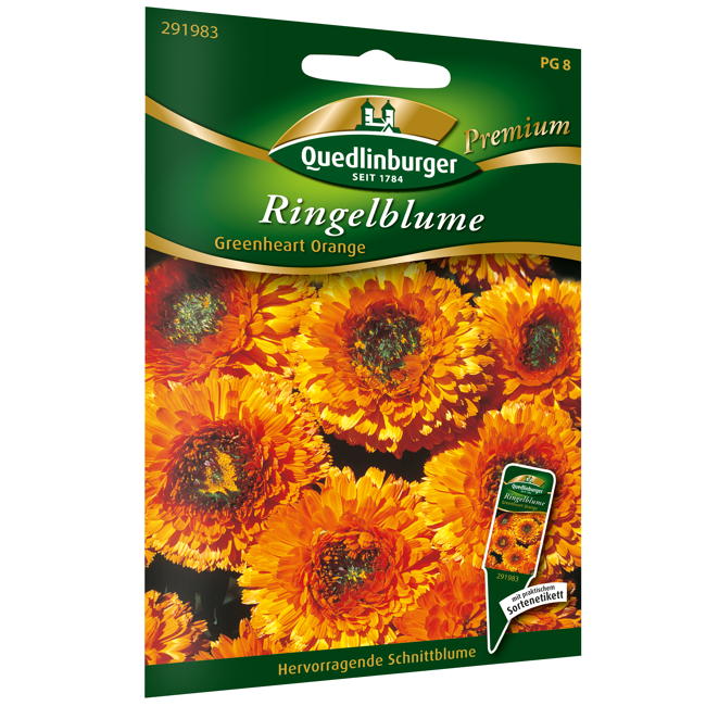 Bild von Ringelblume 'Greenheart Orange'