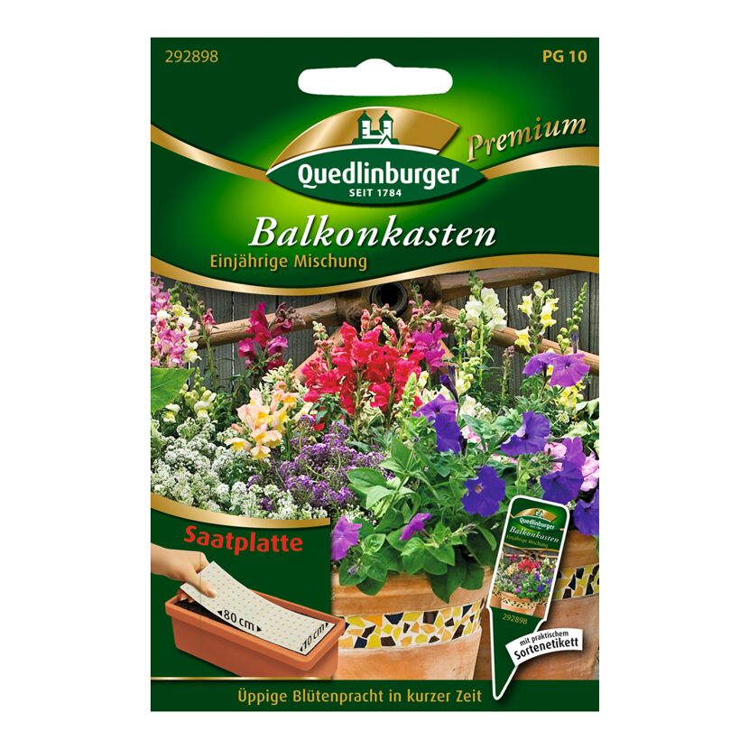 Quedlinburger Balkonkasten Saatplatte