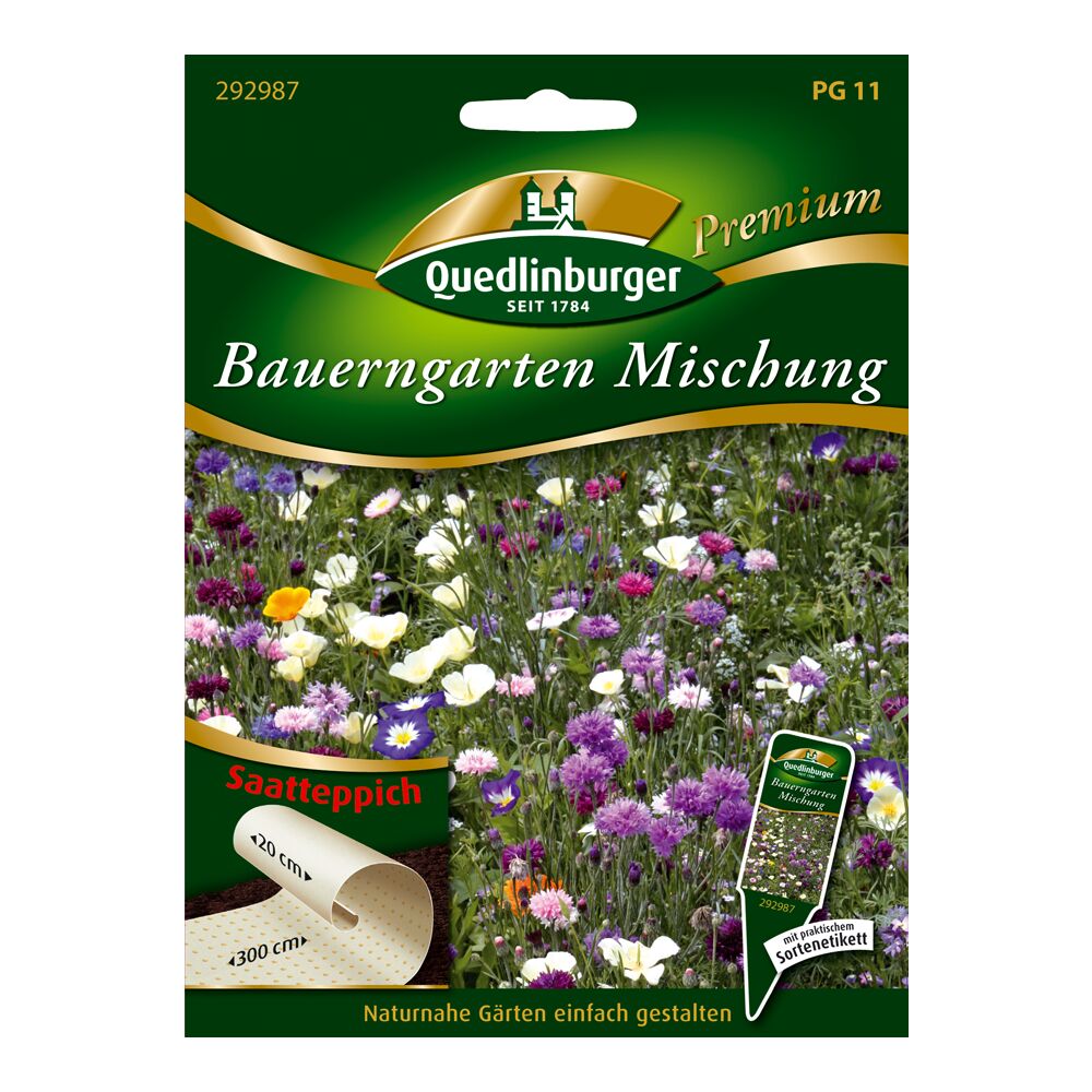 Quedlinburger Bauerngarten Mischung Saatteppich