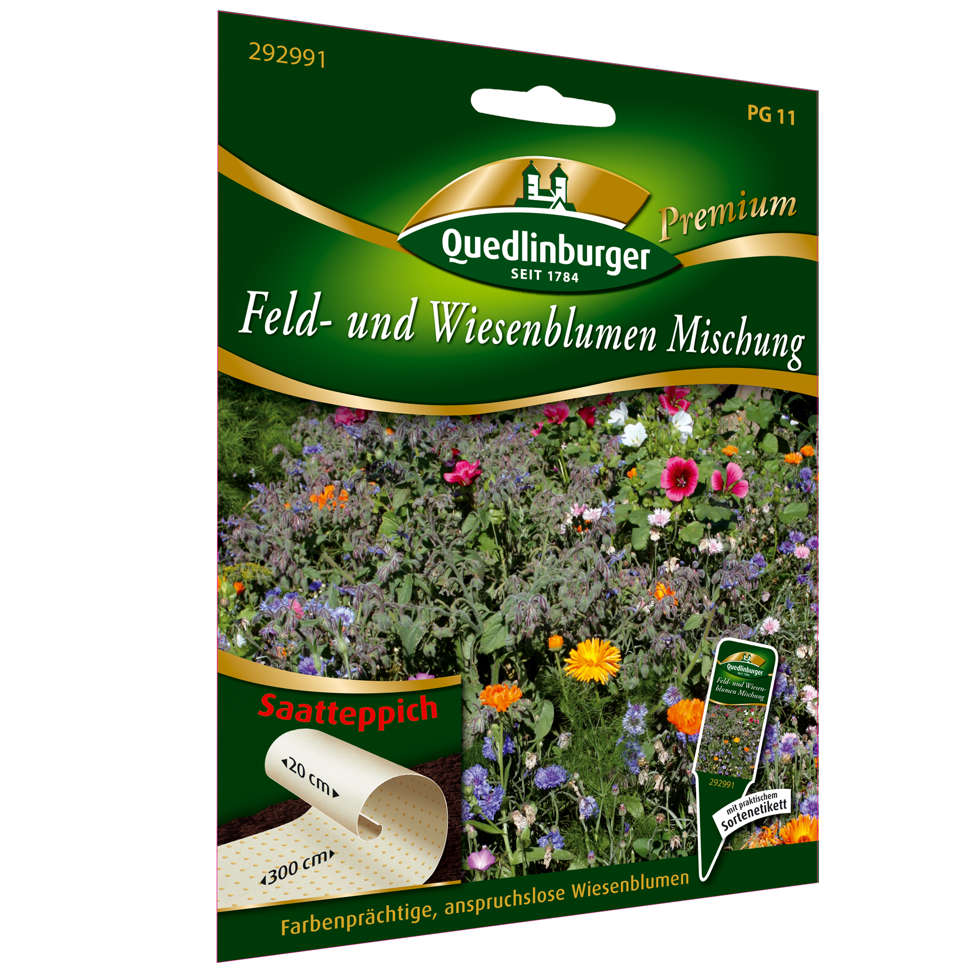 Blumenmischung 'Feld- und Wiesenmischung' Saatteppich + product picture