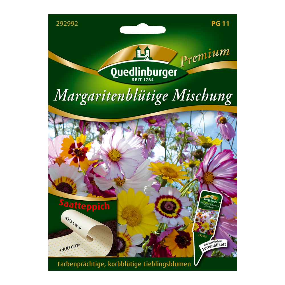 Sommerblumen "Margaritenblütige Mischung" Saatteppich + product picture