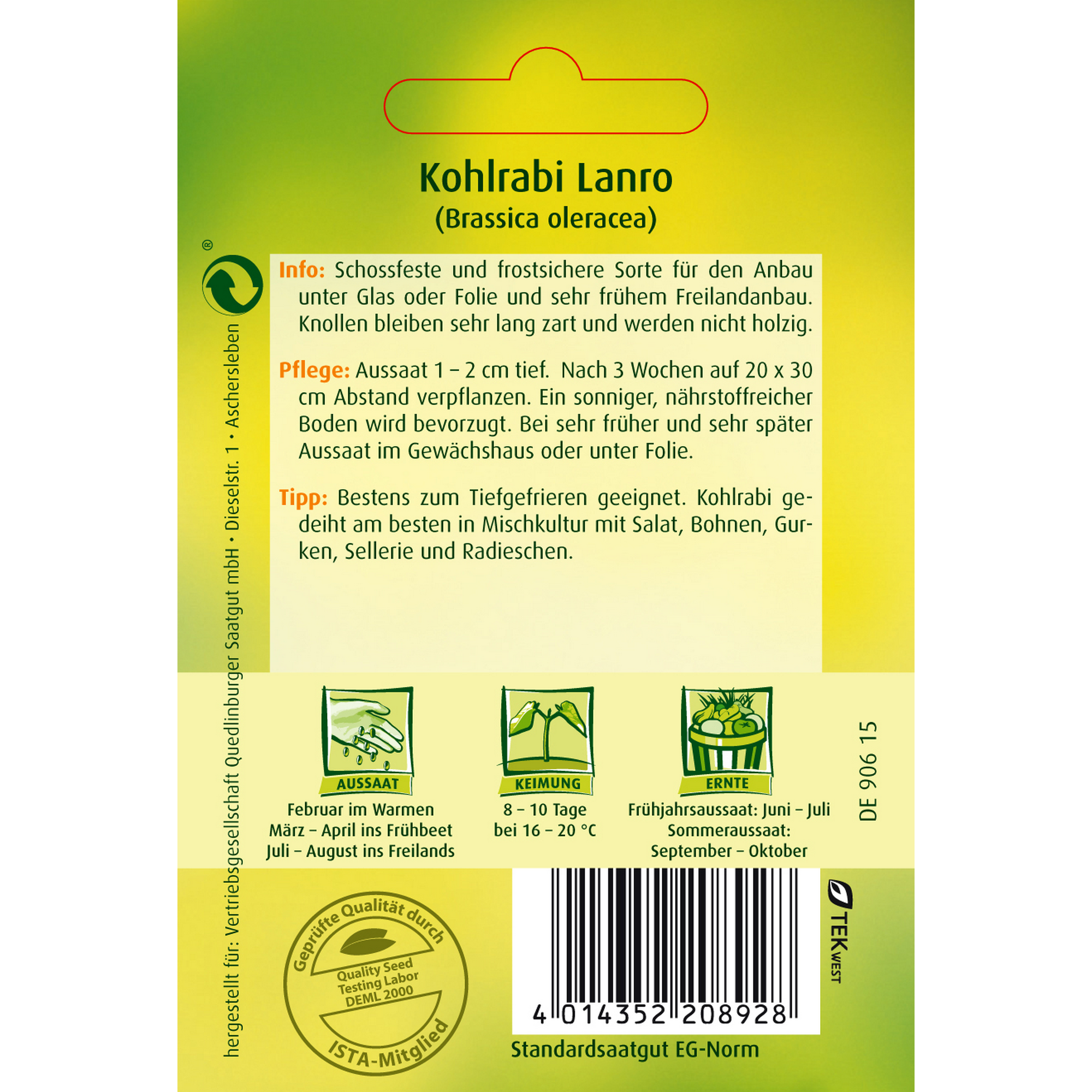 Kohlrabi 'Lanro' + product picture