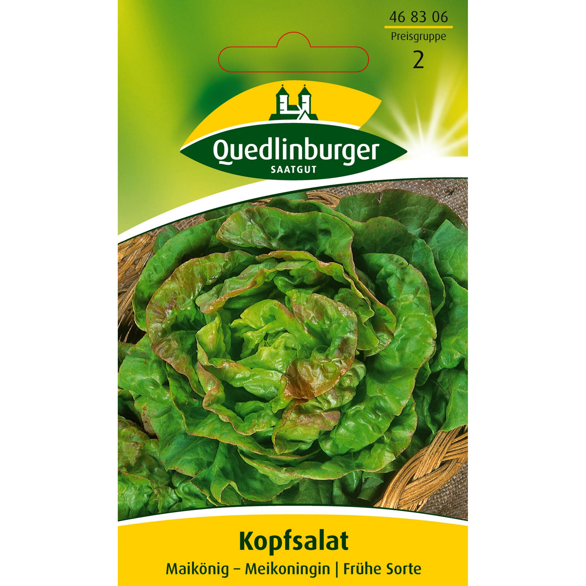 Kopfsalat Maikönig auf Jute