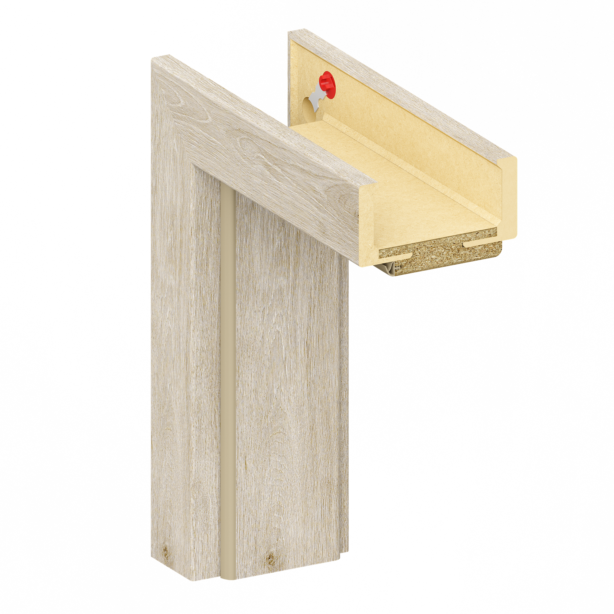 Zarge 'Klimaklasse' Kendal Eiche 198,5 x 98,5 x 24-26 cm Rechtsanschlag