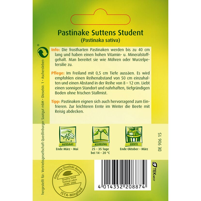Pastinakensamen Suttens Student