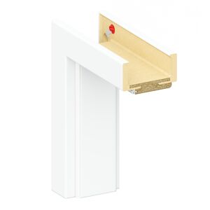 Zarge 'Klimaklasse' weiß 198,5 x 86 x 9,5-11,5 cm Rechtsanschlag