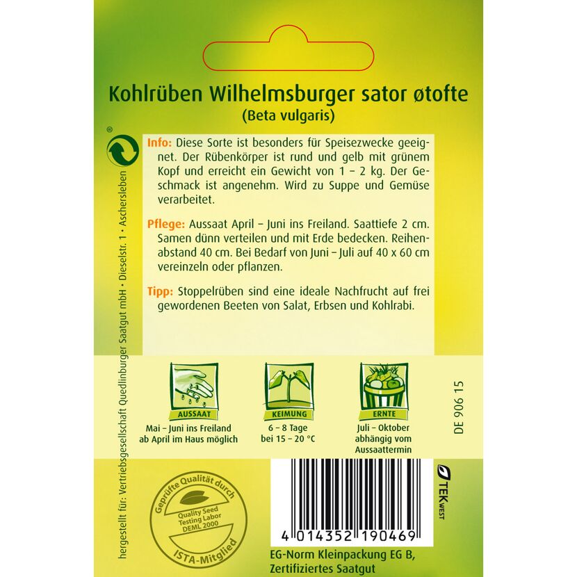 Kohlrüben Wilhelmsburger sator øtofte