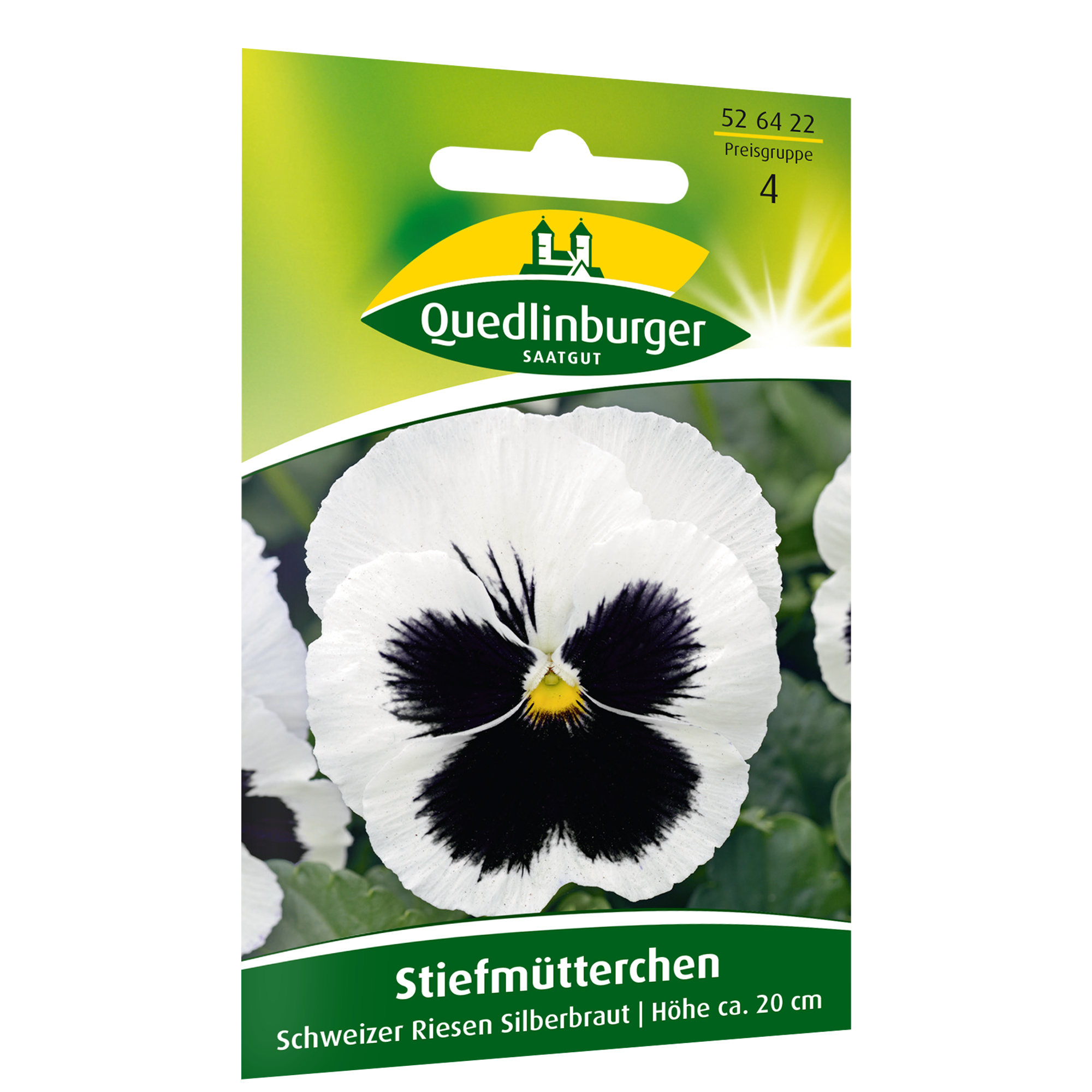 Stiefmütterchen 'Schweizer Riesen Silberbraut' + product picture