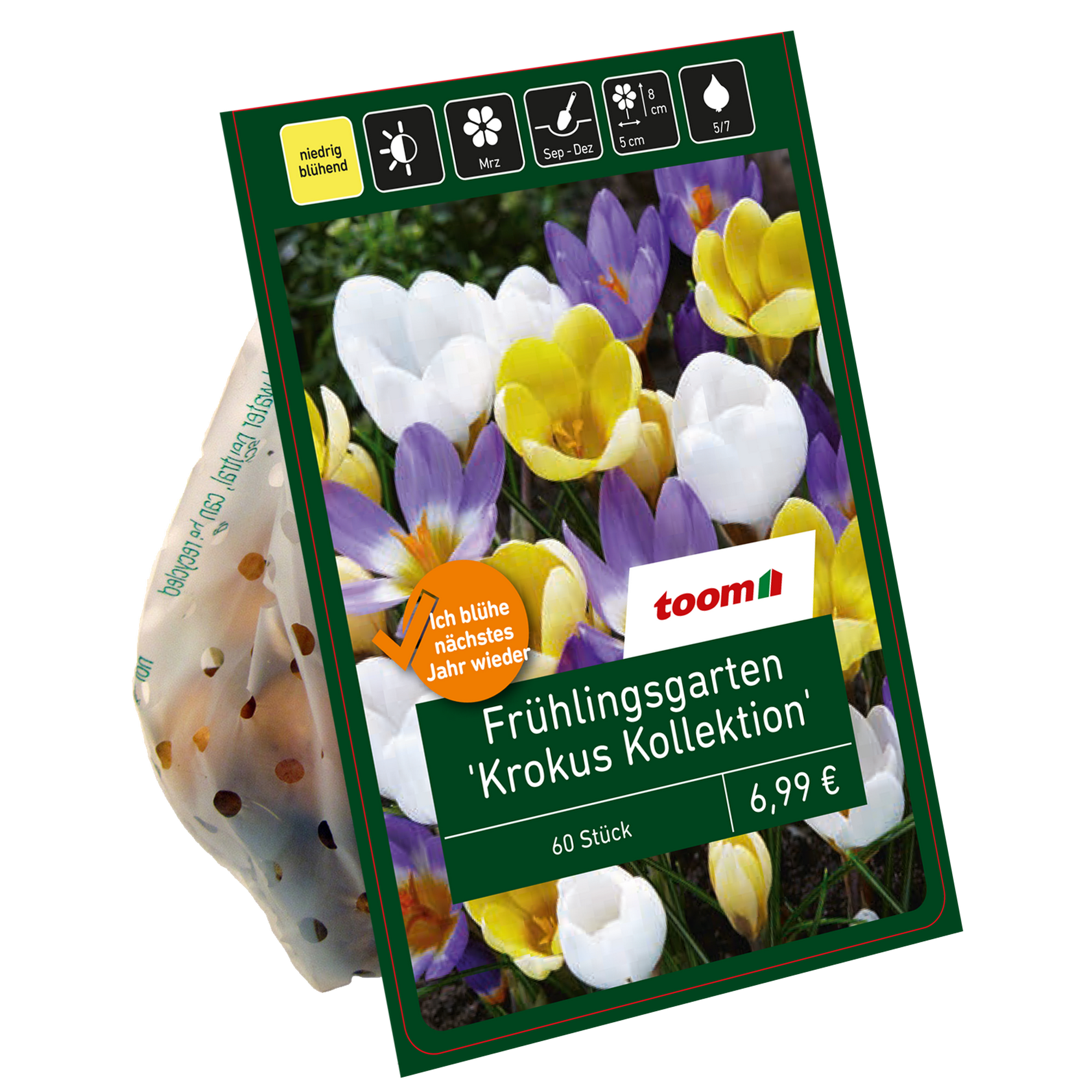 Frühlingsgarten 'Krokus Kollektion' Mischung 80 Zwiebeln + product picture