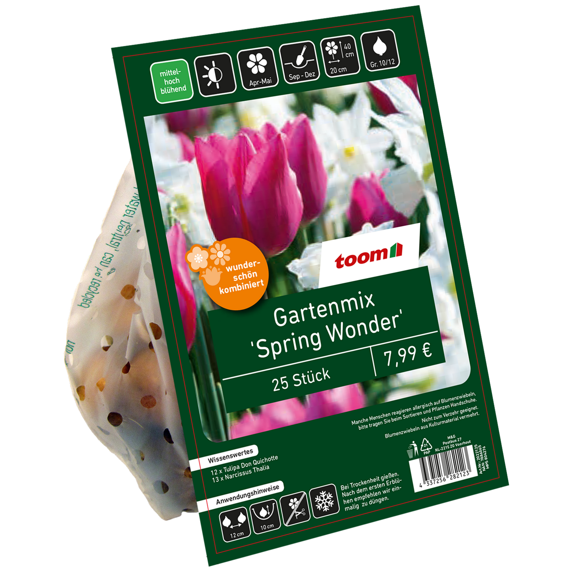 Landscape Bag 'Spring Wonder' pink/weiß 25 Zwiebeln + product picture