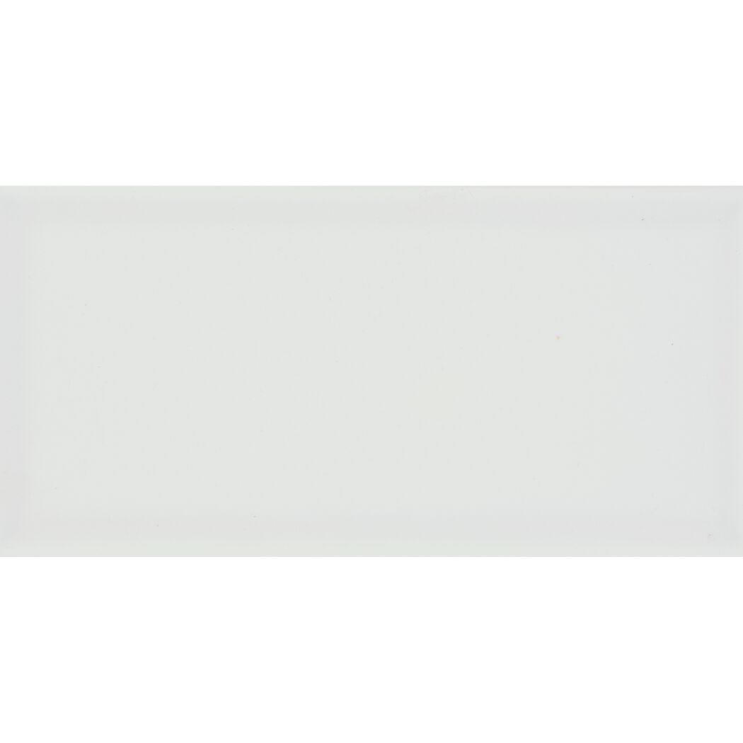 Wandfliese 'Metrotiles' Steinzeug weiß 10 x 20 cm