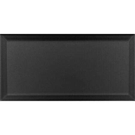 2. Bild von Wandfliese 'Metrotiles' Steinzeug schwarz 10 x 20 cm