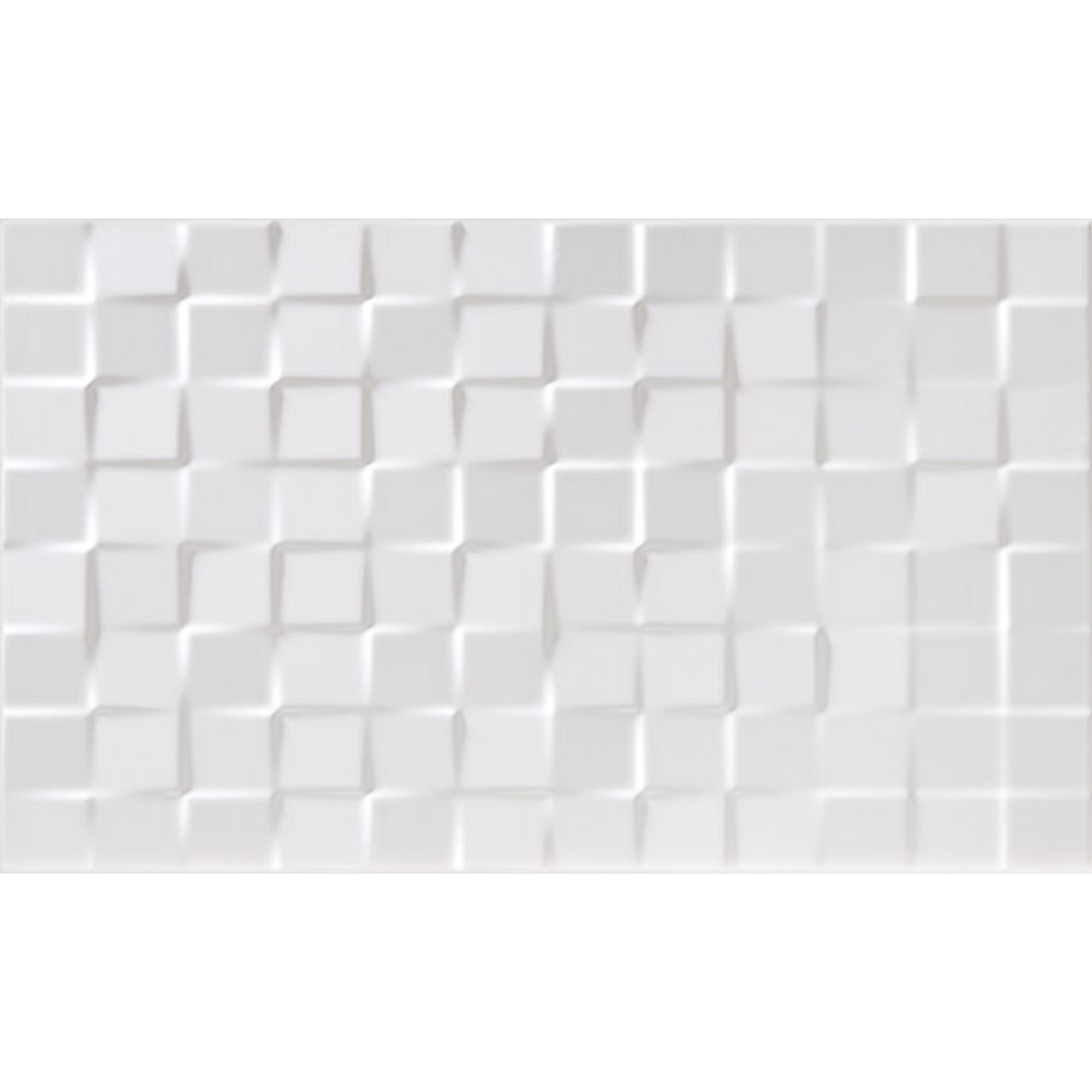 Wandfliese 'Atrium byblos' Steingut weiß matt 33 x 55 cm