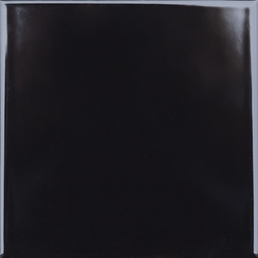 Wandfliese 'Jna' Steingut schwarz 14,8 x 14,8 cm