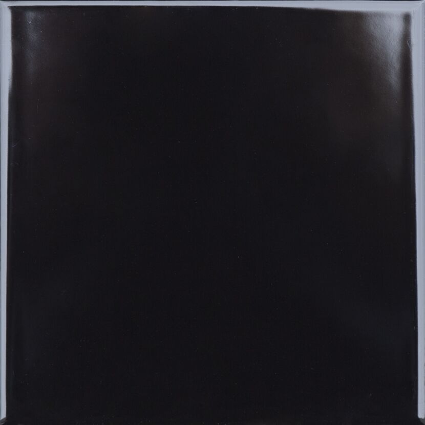 Wandfliese 'Jna' Steingut schwarz 14,8 x 14,8 cm