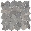 Mosaikfliese 'Bruch' Naturstein schwarz 28 x 28 cm