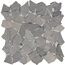 Mosaikfliese 'Bruch' Naturstein schwarz 28 x 28 cm