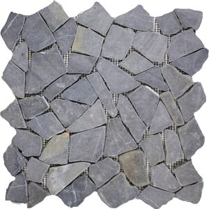 Mosaik 'Bruch' schwarz 30 x 30 cm