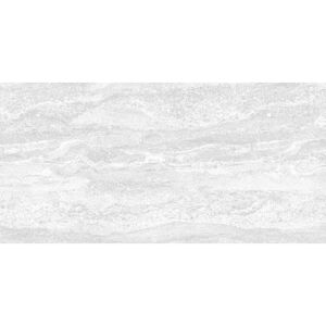 Wandfliese 'Genf' Steingut weiß matt, strukturiert 30 x 60 cm