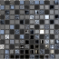 Verkleinertes Bild von Mosaikfliese 'Easyglue' selbstklebend Glas schwarz 30 x 30 cm
