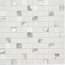 Verkleinertes Bild von Mosaikfliese 'Easyglue' selbstklebend Glas aluminiumfarben/weiß 30 x 30 cm