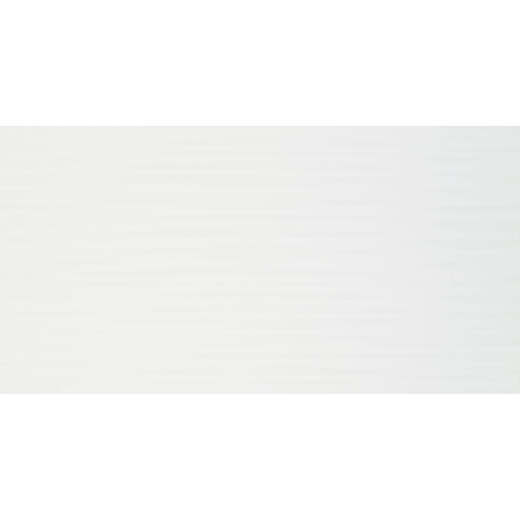 Wandfliese 'Wave' Steingut weiß 30 x 60 cm