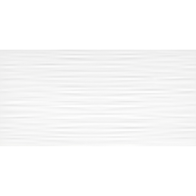 Bild von Wandfliese 'Wave' Steingut weiß 30 x 60 cm