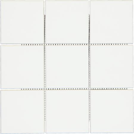 2. Bild von Mosaikfliese 'Selektiv' Steingut weiß glänzend 30 x 30 cm