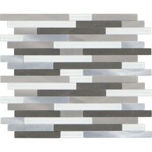 Mosaikfliese 'Easyglue' selbstklebend grau Kunststoff/Glas 30 x 30,5 cm