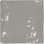 Verkleinertes Bild von Wandfliese 'Crayon' grau glänzend 13 x 13 cm