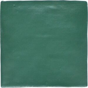 Wandfliese 'Crayon' grün matt 13 x 13 cm
