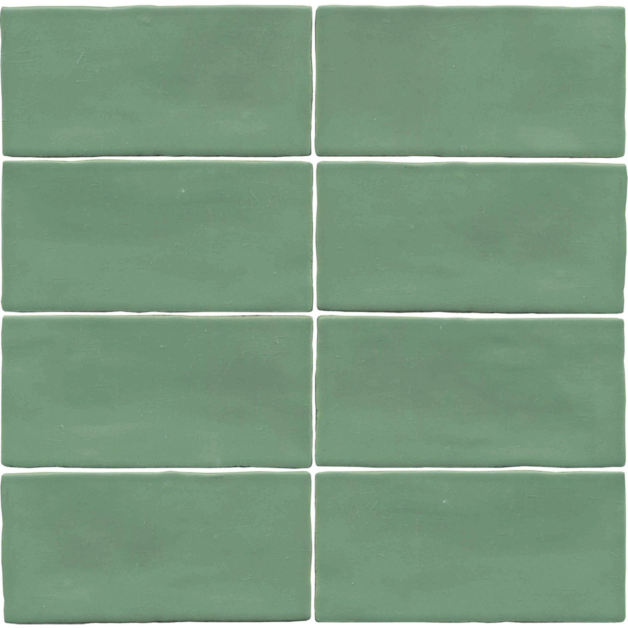 Wandfliese 'Crayon' grün matt 6,5 x 13 cm + product picture
