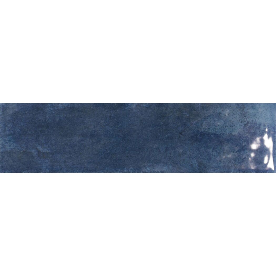 Dunkelblaue Wandfliese