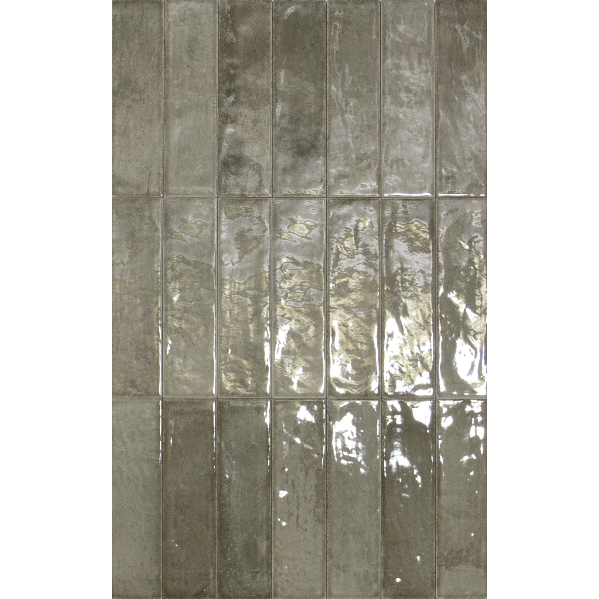 Wandfliese 'Brunei' grau glänzend 6,5 x 25 cm + product picture