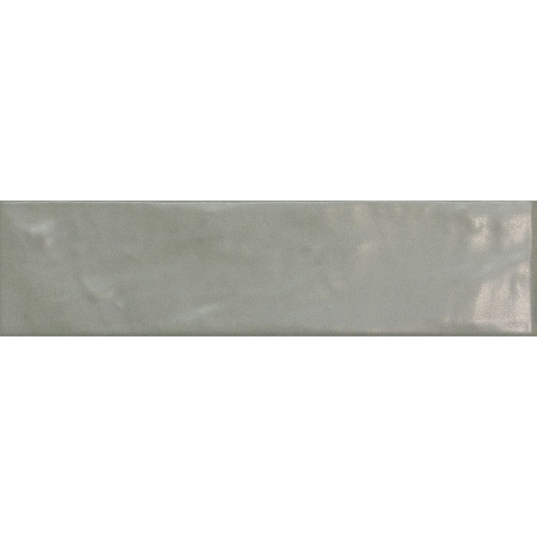 Graue Wandfliese WF Tempo sage matt 6,5x25x0,7cm