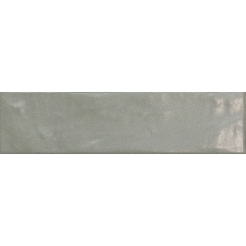 Graue Wandfliese WF Tempo sage matt 6,5x25x0,7cm