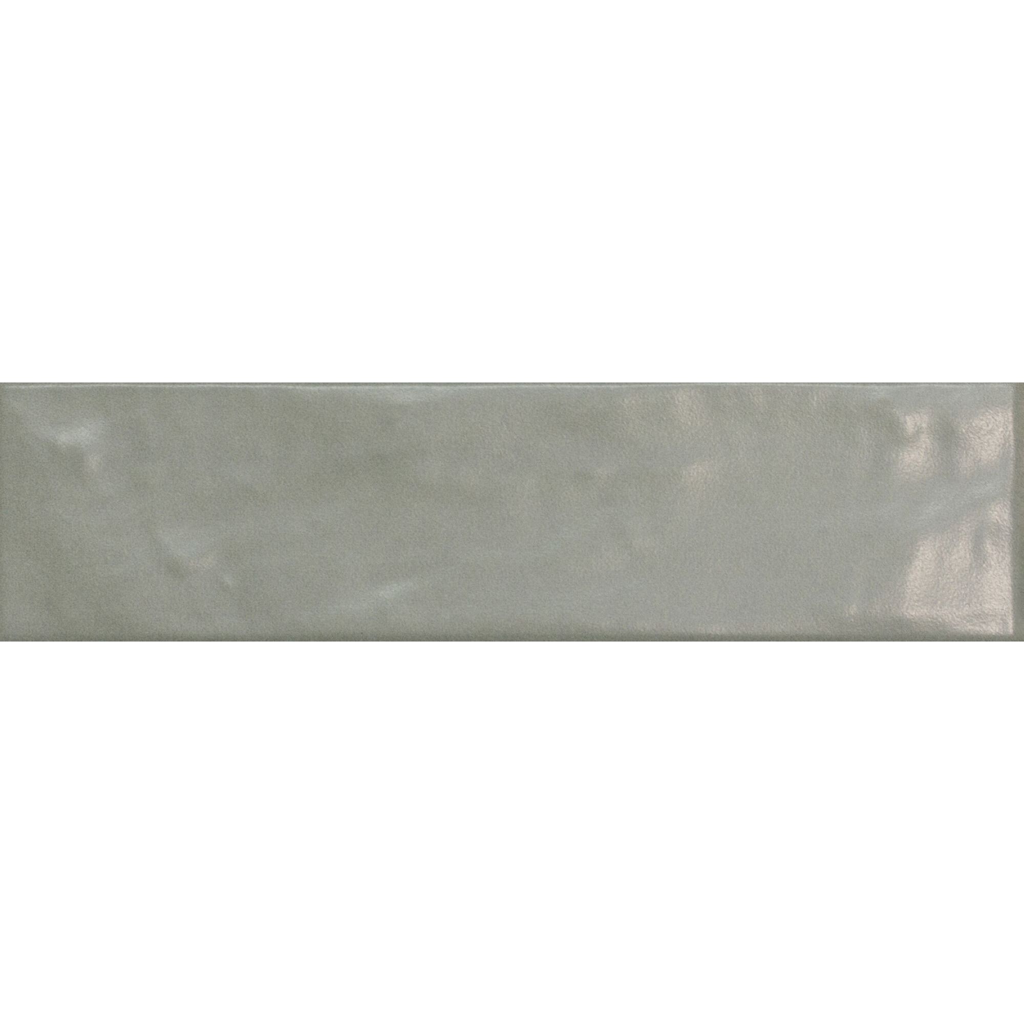 Graue Wandfliese WF Tempo sage matt 6,5x25x0,7cm