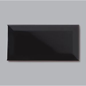 Wandfliese 'Metrotiles' schwarz 9,8 x 19,8 x 0,68 cm