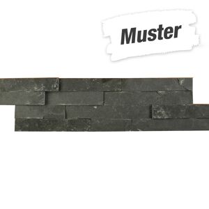 Muster zum Verblender 'Brickstone' schwarz 55 x 15 cm